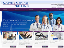 Tablet Screenshot of northmedicalbilling.com